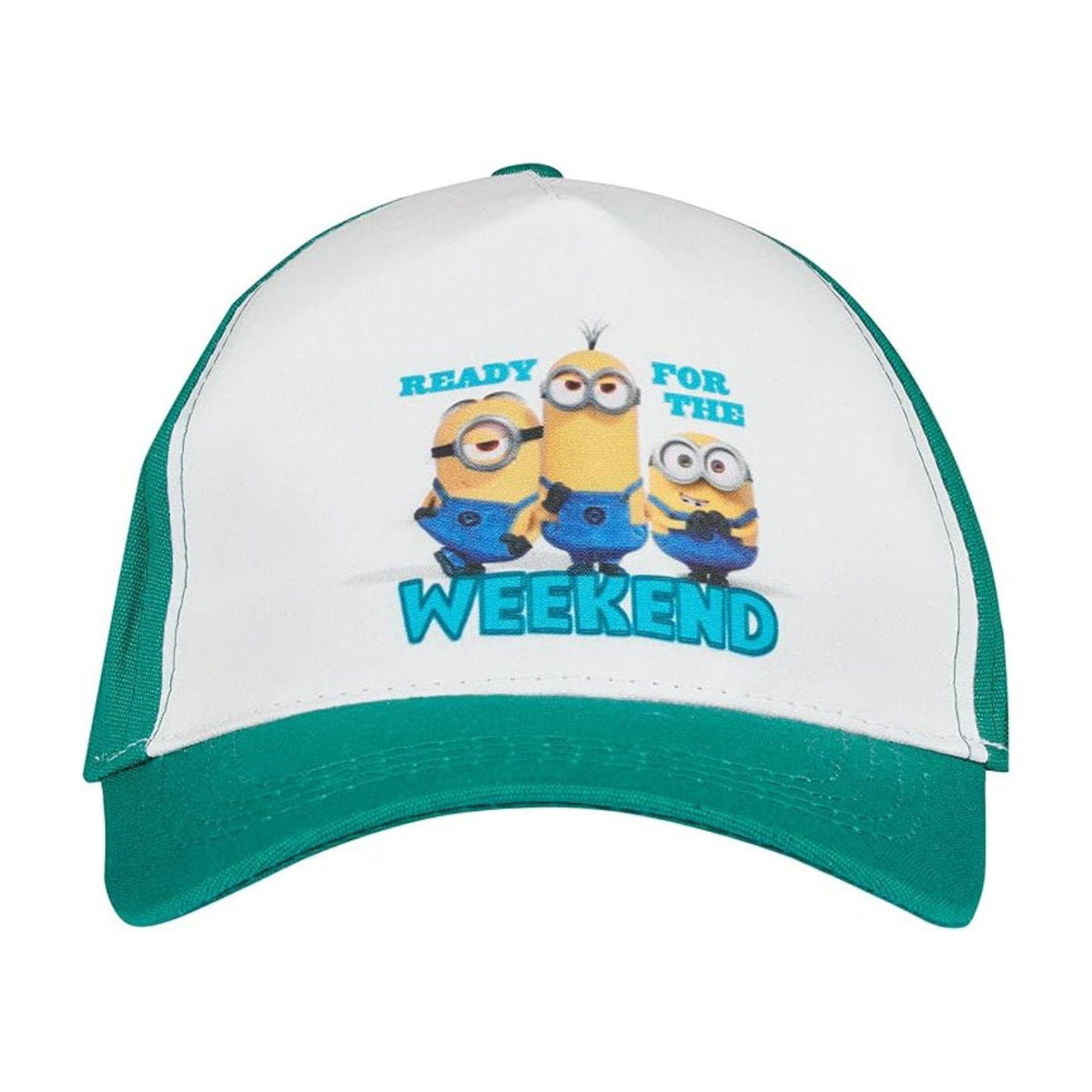 Minions Kids Ready for the Weekend Baseball Cap One Size Green