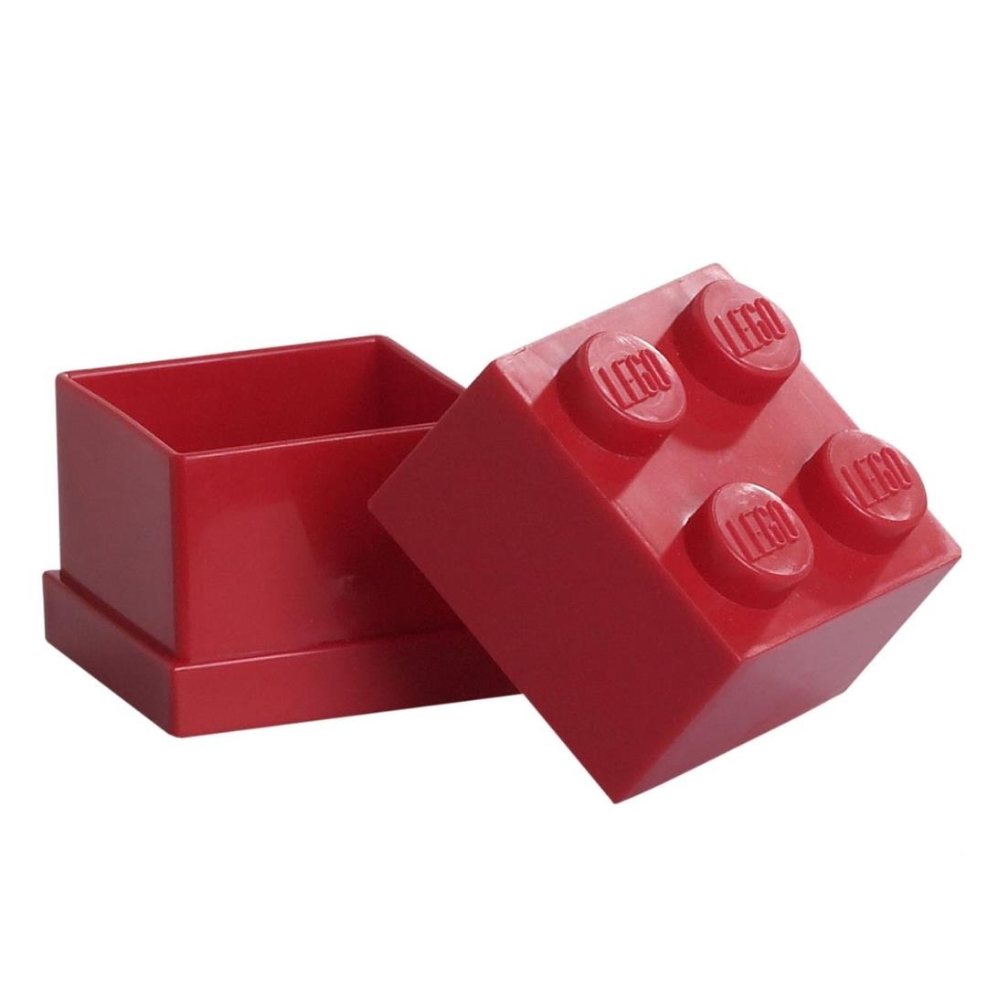 LEGO Mini Box 4 Storage Brick Box Red