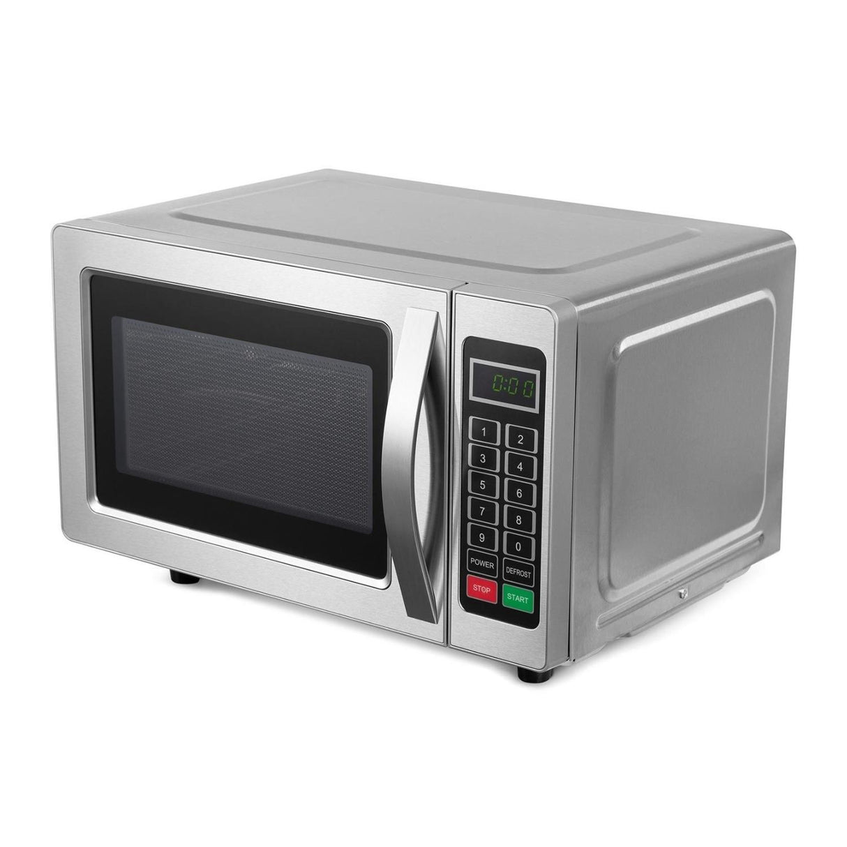 electriQ Freestanding 25L 1000W Flatbed Commercial Style Microwave Silver