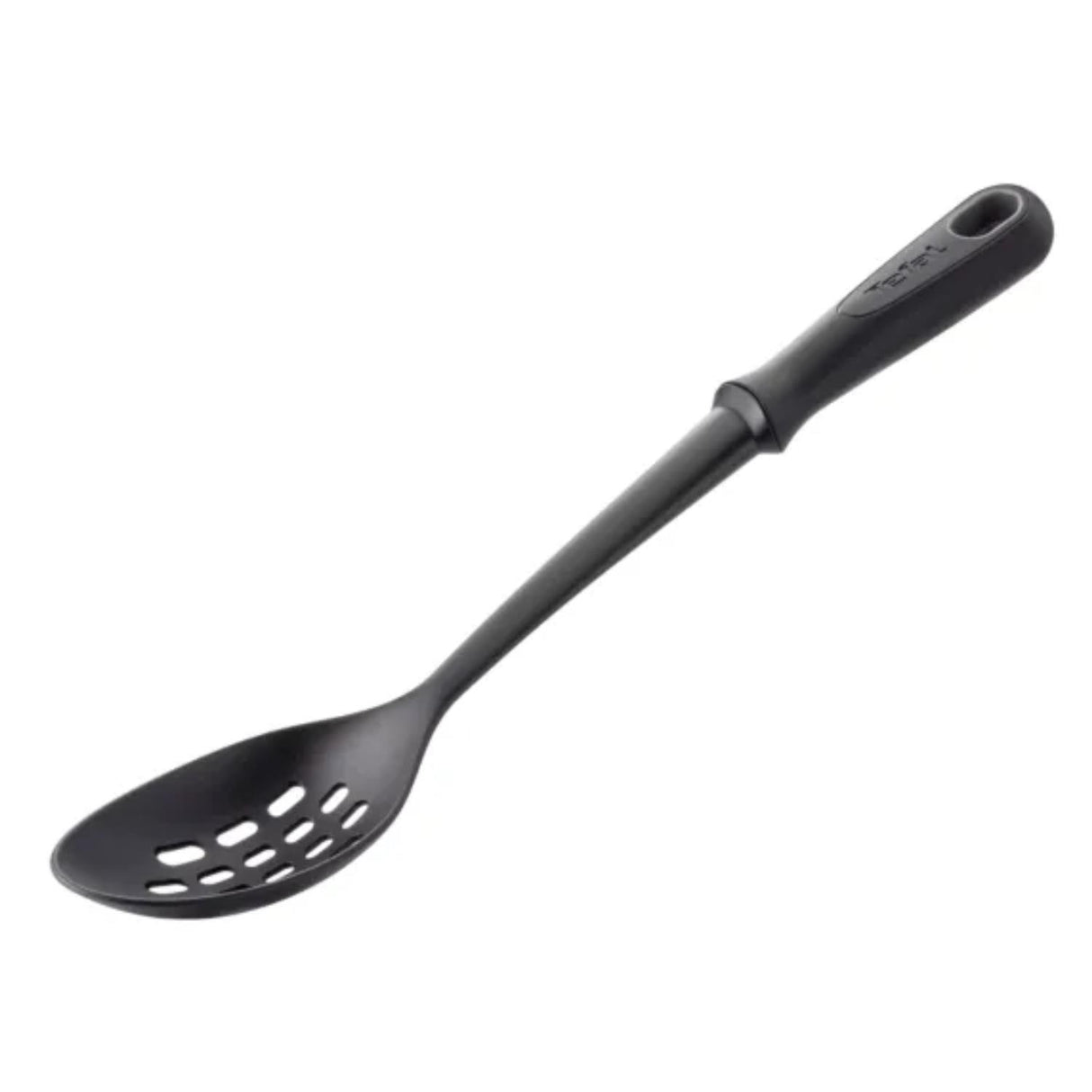 Tefal Comfort Slotted Spoon Heat Resistant Non-Scratch Kitchen Tool Black