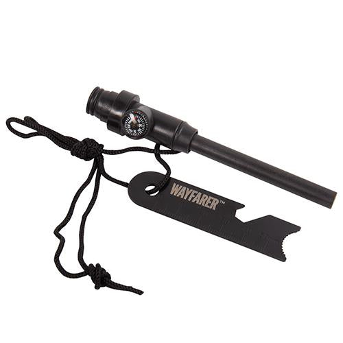 Wayfarer Fire Starter Kit Up to 15,000 Strikes Black