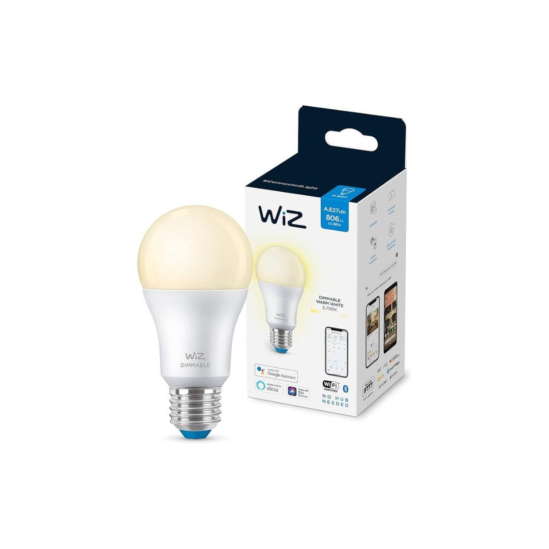 WiZ A60 E27 Screw Mount Dimmable Smart Lightbulb