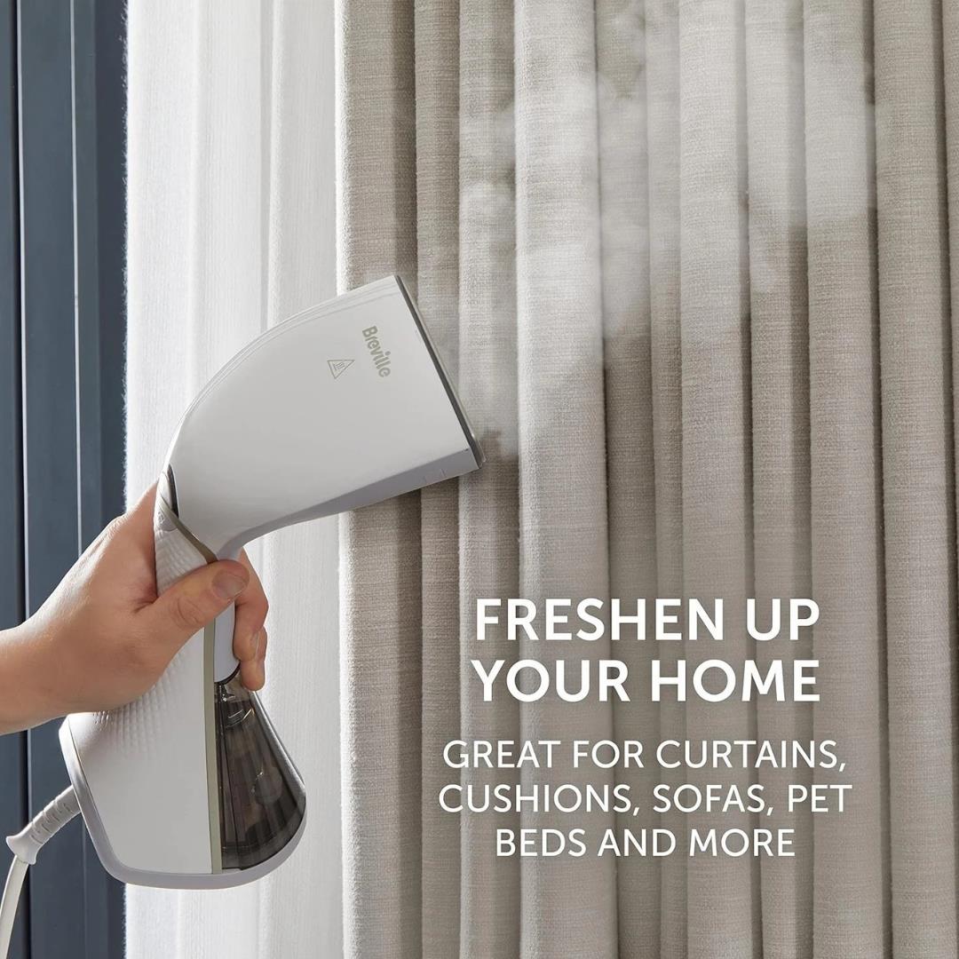 Breville EliteTEMP 1500W Handheld Garment Steamer White/Gold