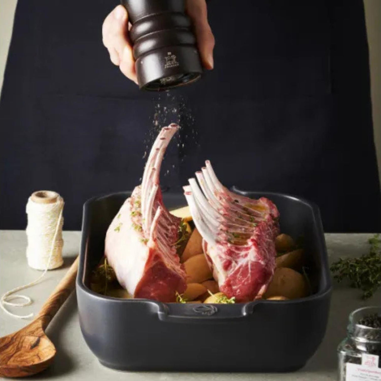 Peugeot Appolia Rectangular Baker Dish 22cm Slate