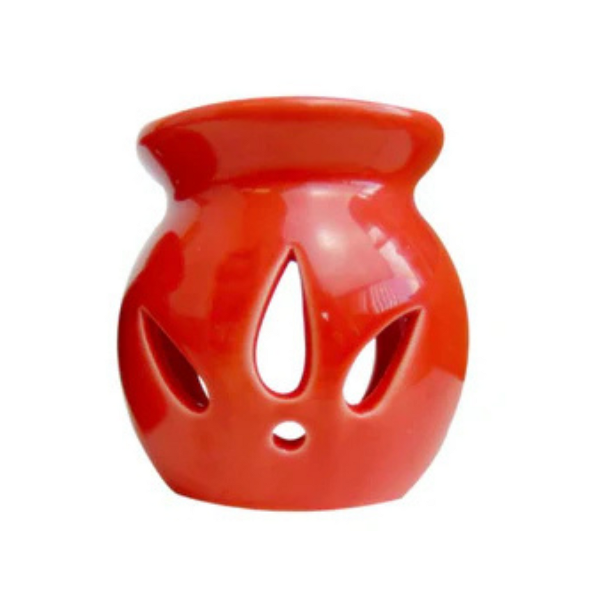 Ceramic Wax And Oil Burner - Red