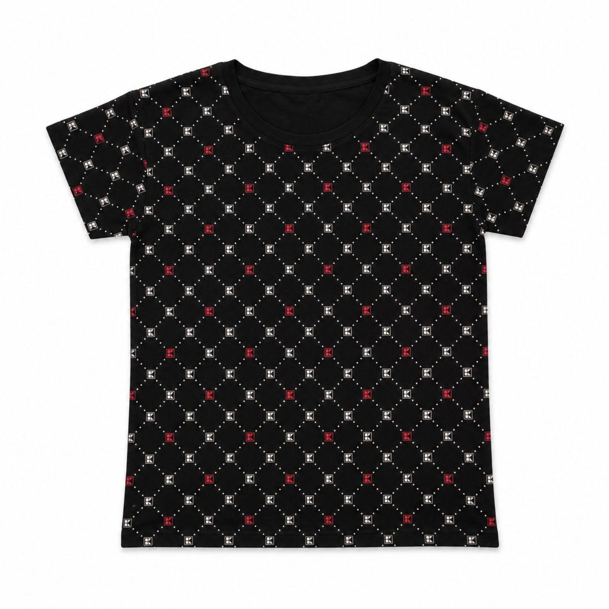 Kaufland Women's Black Logo Print 100% Cotton T-Shirt Size S