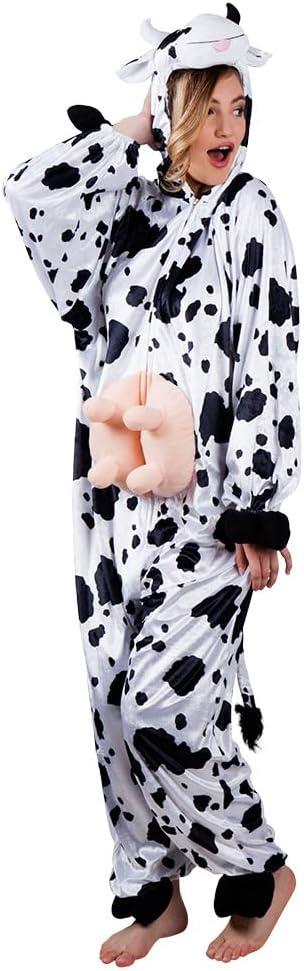 Boland Adult Plush Cow Fancy Dress Costume Medium/Large