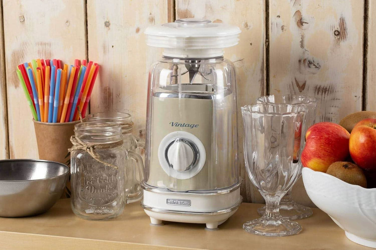 Ariete Vintage Blender 500W 1.5L 2 Speed with Pulse Function - Beige