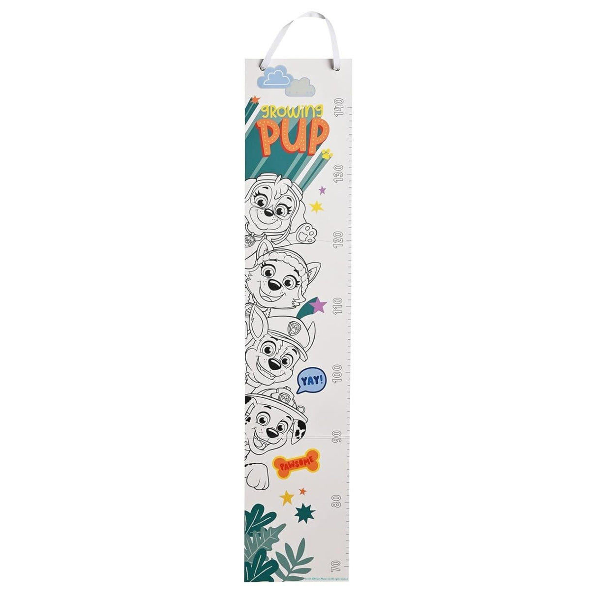 Paw Patrol "Growing Pup" Colour in Height Chart