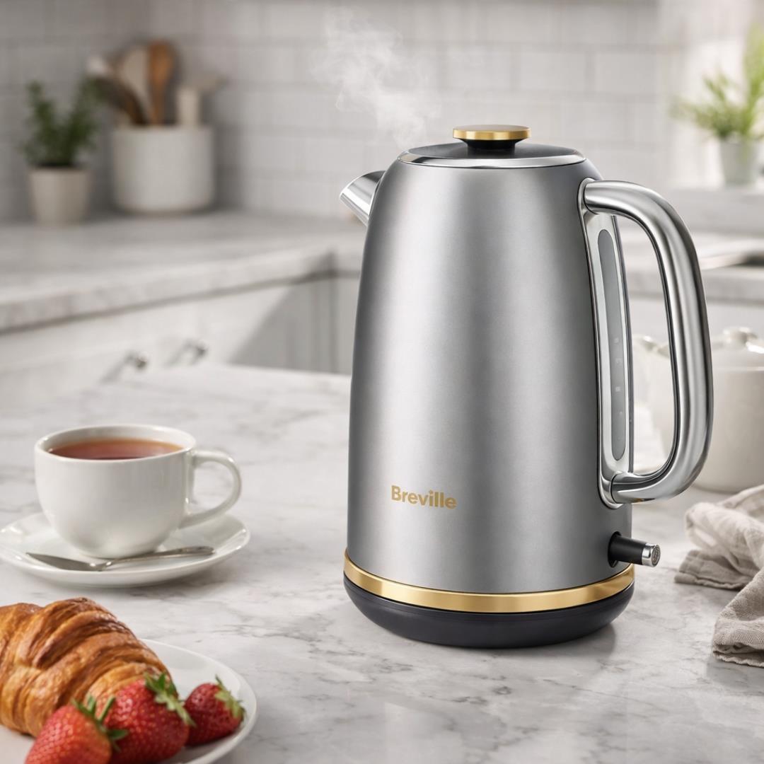 Breville Mostra VKT139 1.7L Jug Kettle 3000W Silver and Gold