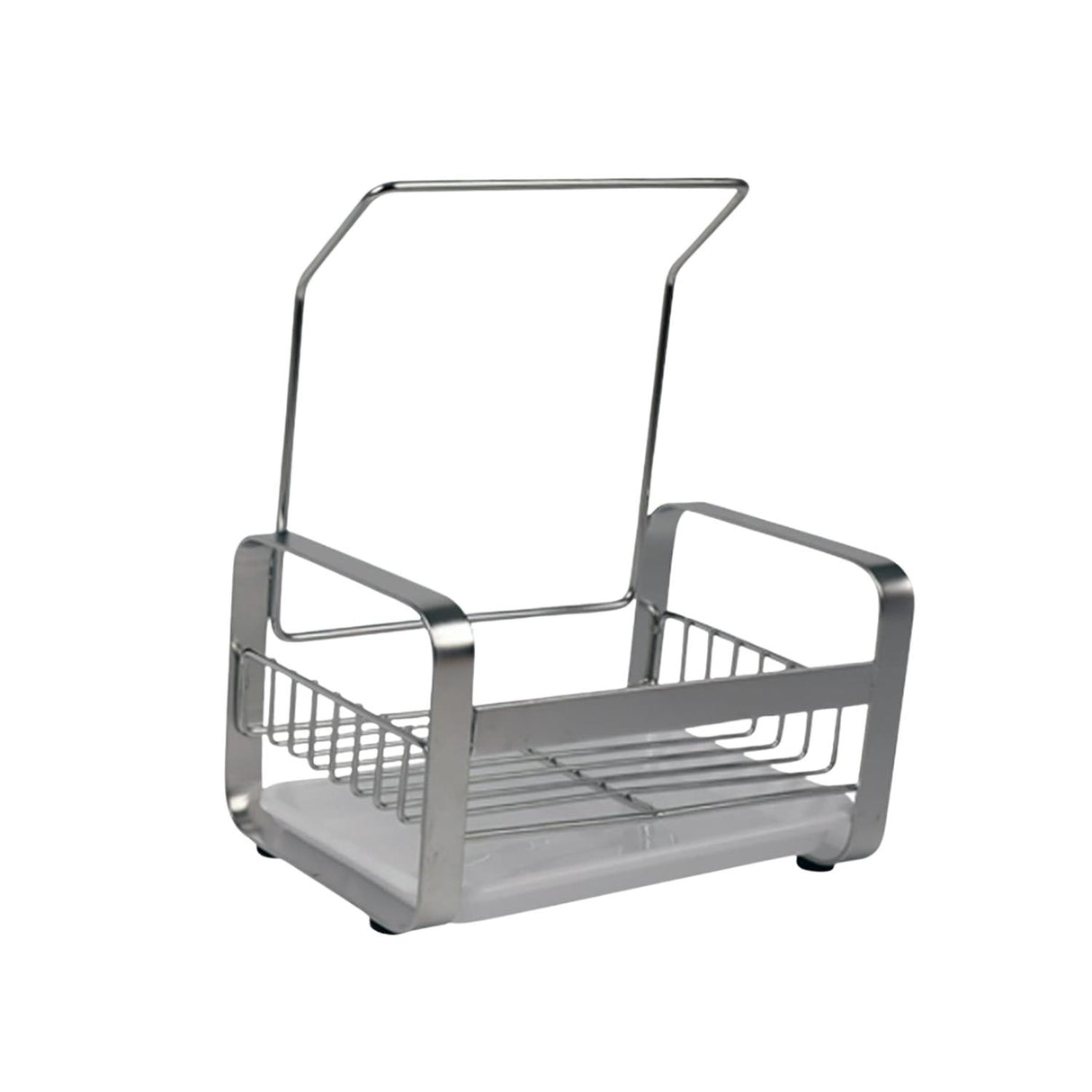 Kitchen Sink Caddy Organiser with Drying Rack Silver