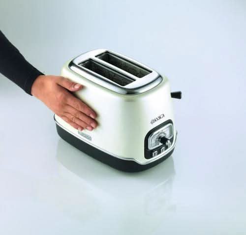 Arieta Classic Toaster - 2 Slices 3 Functions 6 Browning Levels Pearl