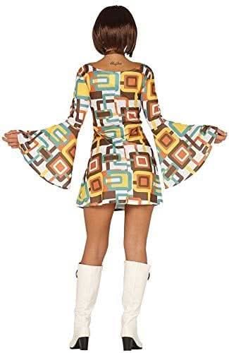 Women's 1960s Hippy Fancy Dress Costume - L