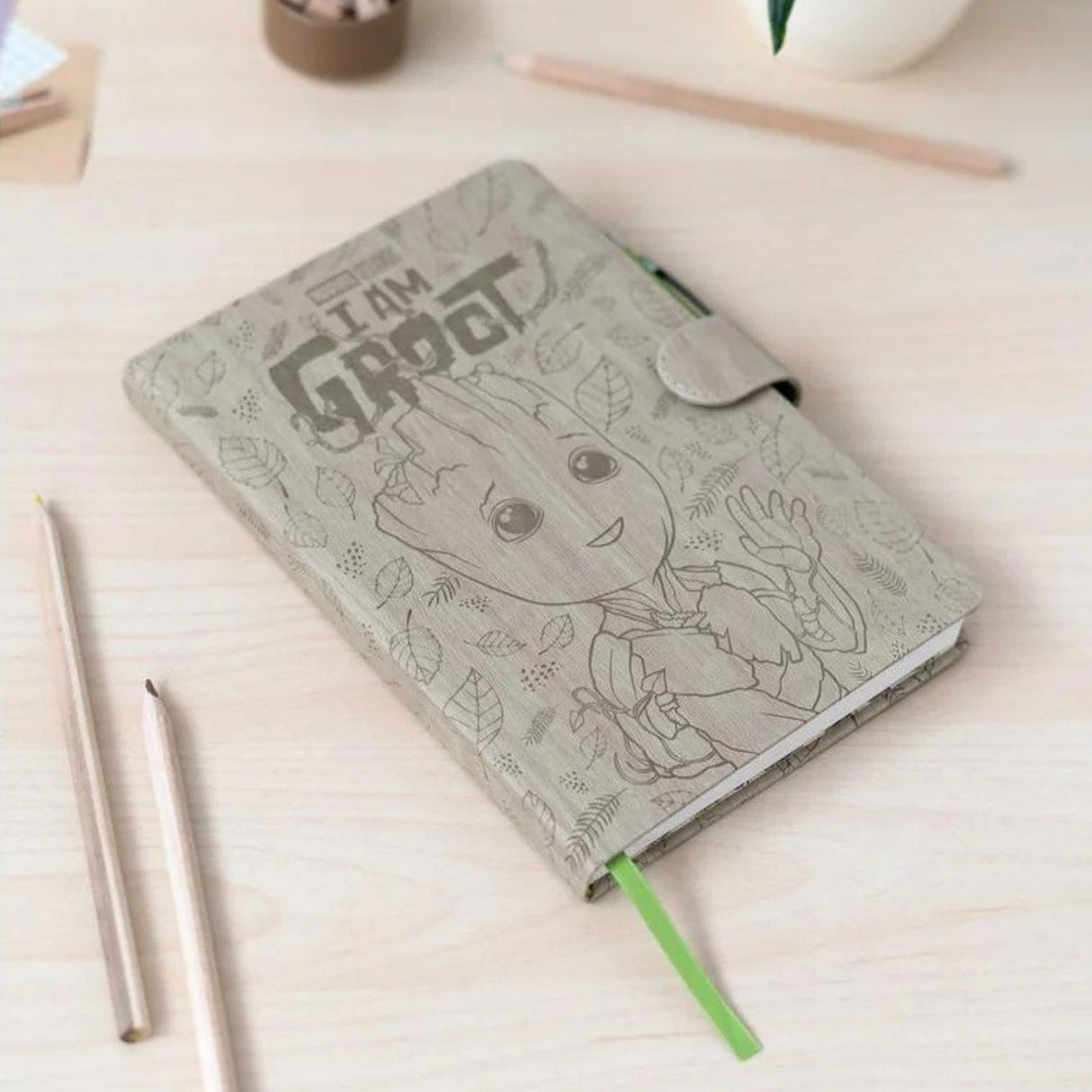 Marvel I Am Groot Premium A5 Notebook With Projector Pen Stationery Gift Set