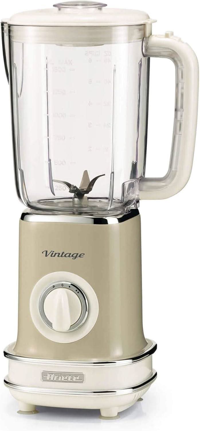 Ariete Vintage Blender 500W 1.5L 2 Speed with Pulse Function - Beige