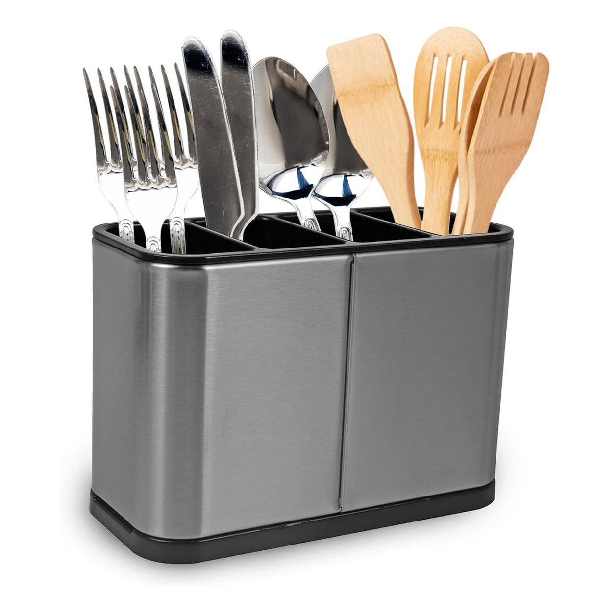 Kitchen Cutlery Utensil Stainless Steel Storage Organiser Caddy