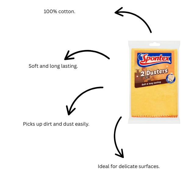 Spontex Large Dusters 2pk x 10 - (20 Dusters)