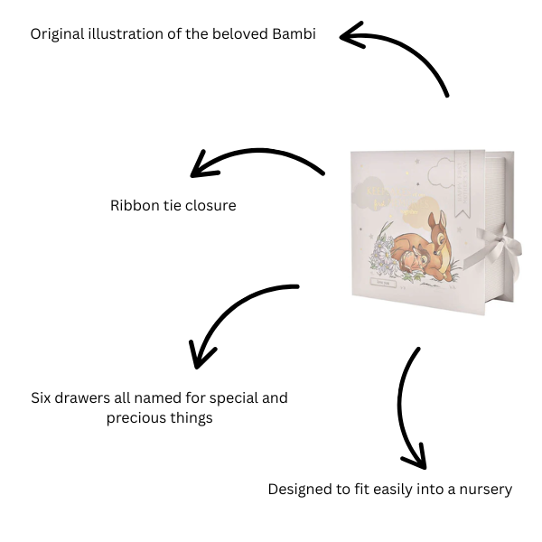Disney Magical Beginnings Bambi White Keepsake Box-First Mothers Day