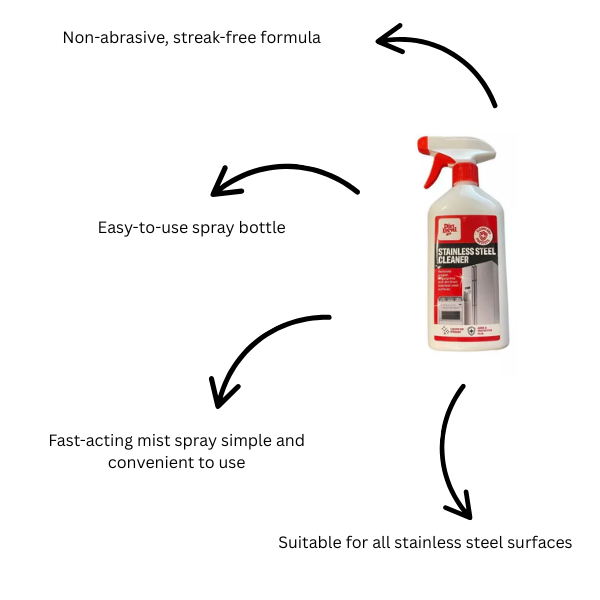 Dirt Devil Stainless Steel Grease and Fingerprint Streak-Free Cleaner 500ml