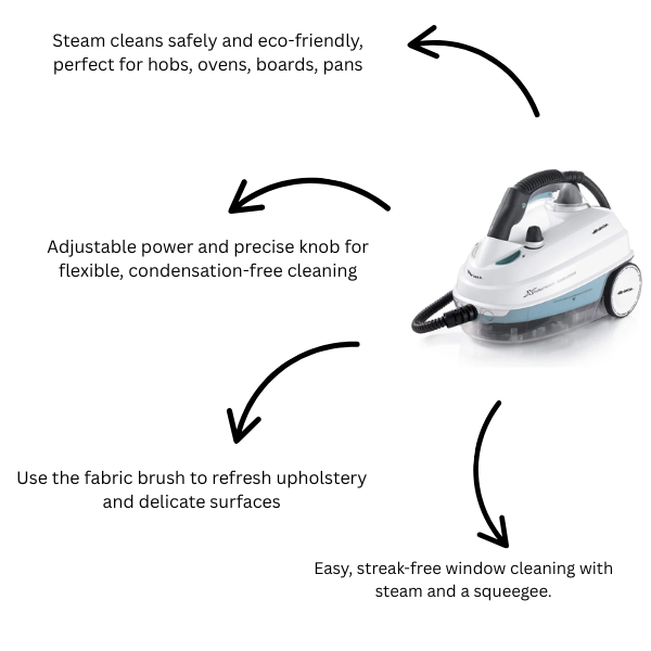 Ariete X-Vapor Deluxe Steam Cleaner 1500W - White