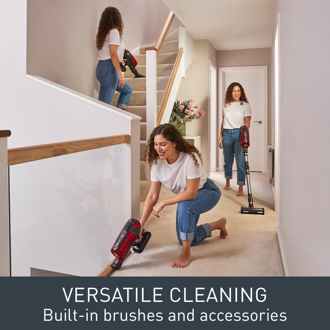 Tefal X-Force Flex 12.60 Pet & Car Cordless Stick Vacuum Cleaner TY98A2GO Black and Red