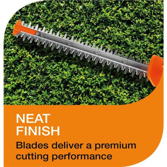 FLYMO Simplicut Li 14.4V Cordless Hedge Trimmer Orange