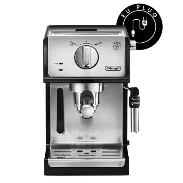 De'Longhi Manual Espresso Pump 1L Coffee Machine Silver EU Plug