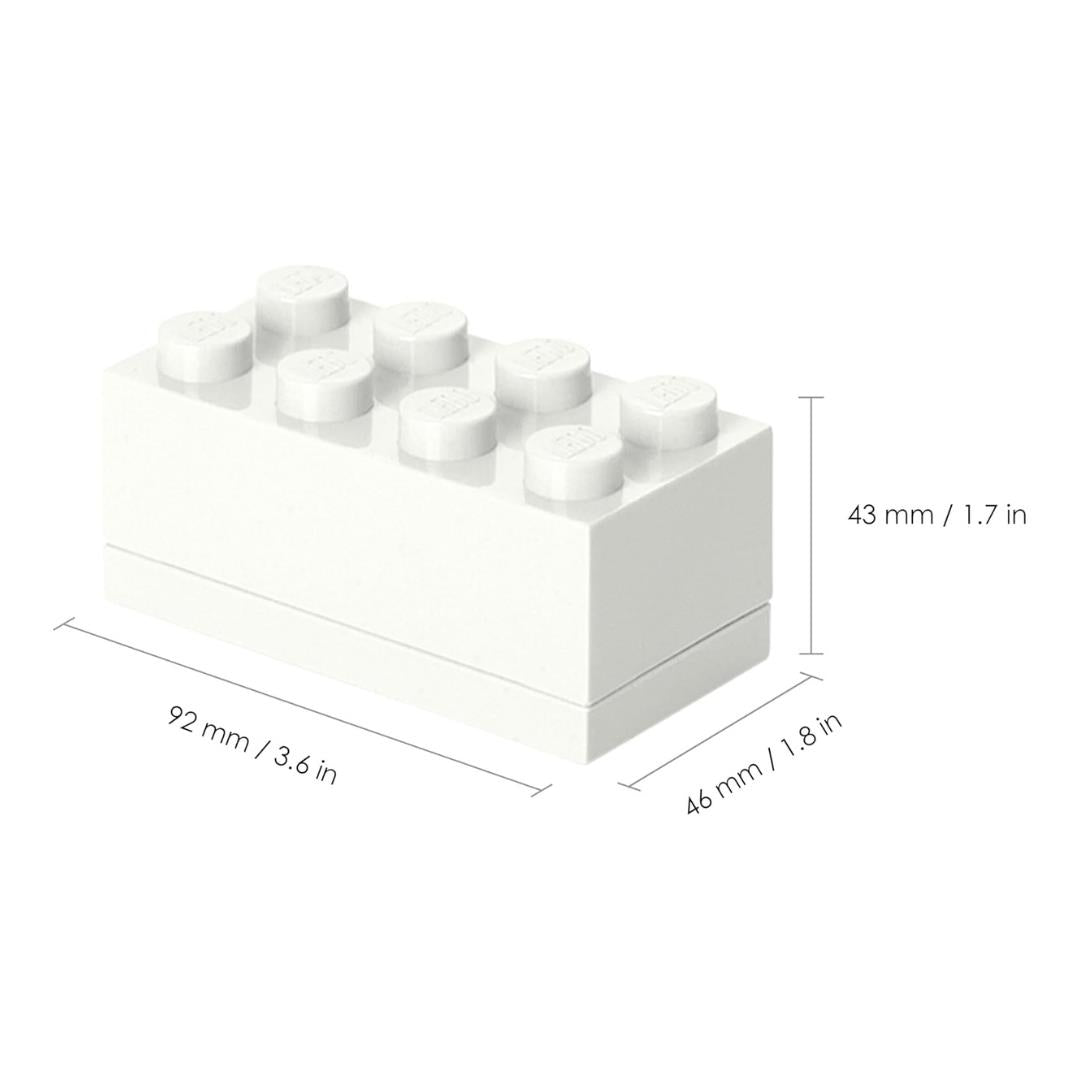 LEGO Mini Box 8 Storage Brick White