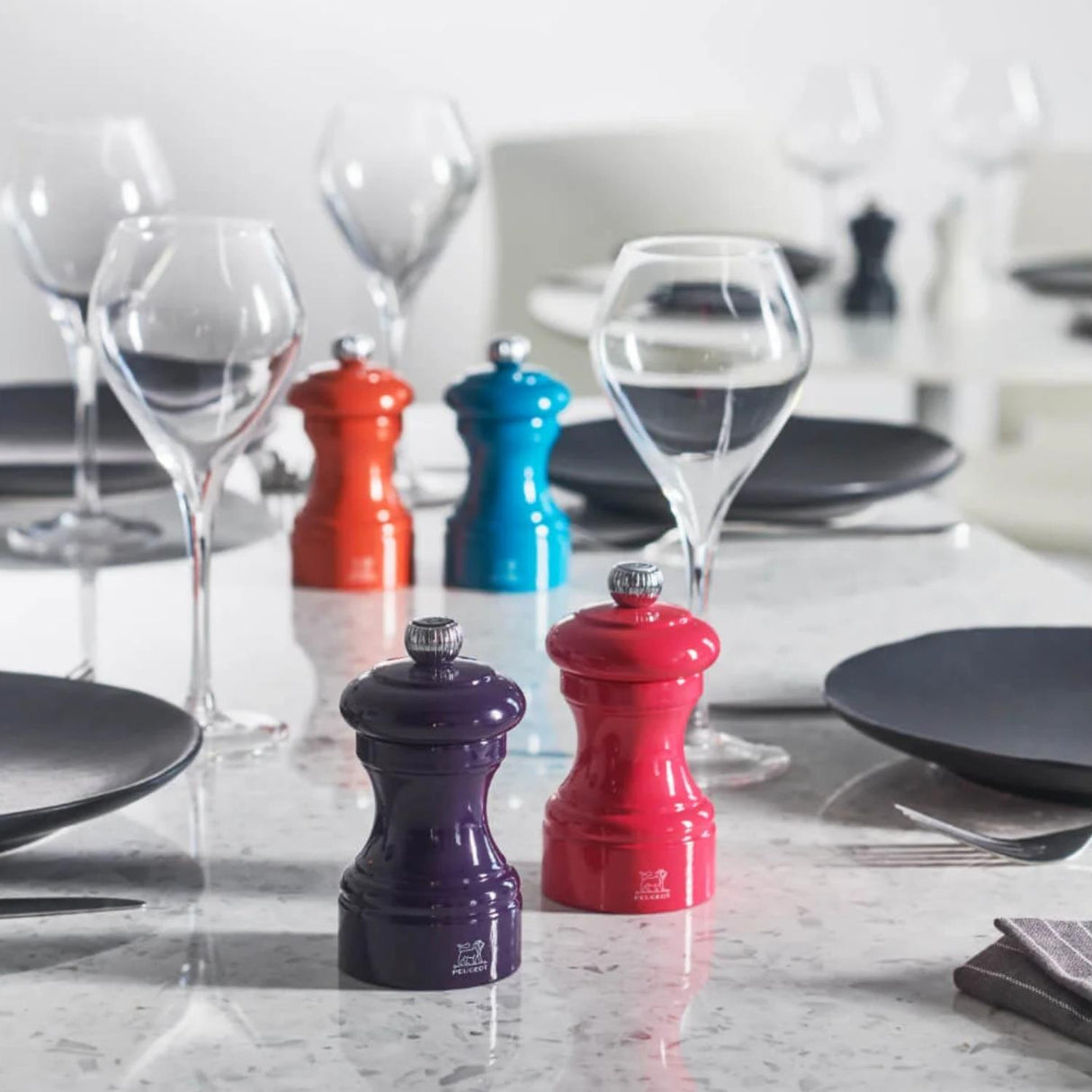 Peugeot Bistro Pepper Mill 10cm Aubergine