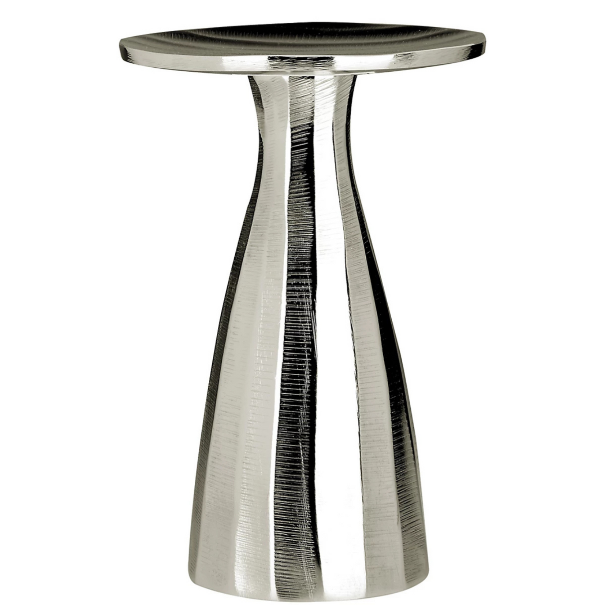 Kensington Townhouse Large Silver Candle Holder