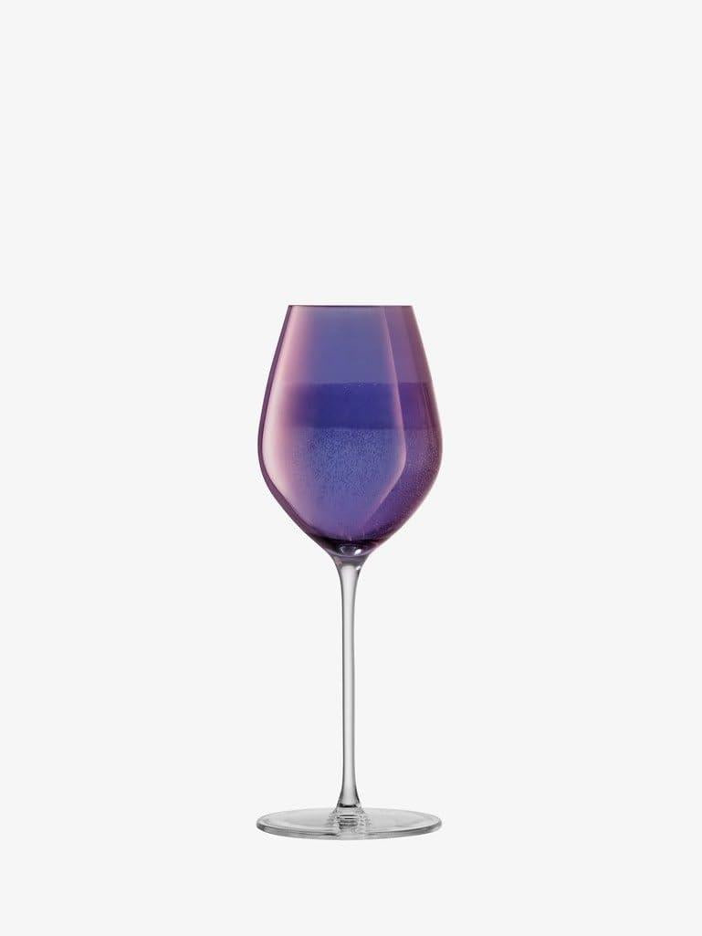 LSA International Aurora 285ml Champagne Tulip Glass Set of 4 Violet