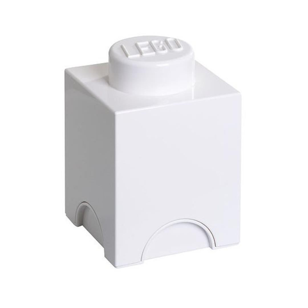 LEGO Round 1-Stud 1.2L Stackable Storage Brick White