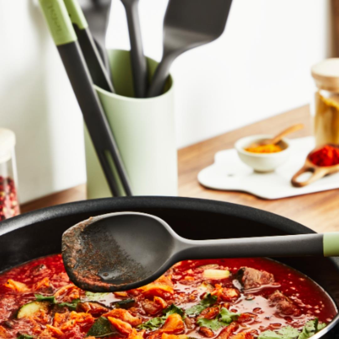 Tefal Essential Non Scratch 2 in 1 Scraping Spoon Grey