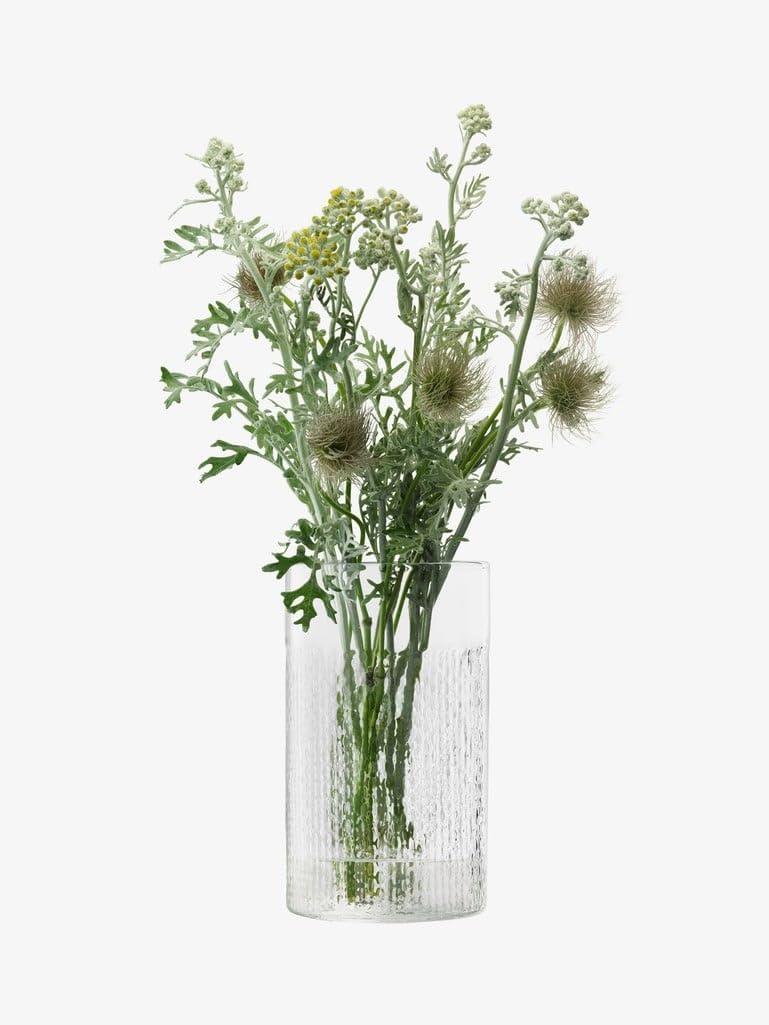 LSA Wicker Collection Mouth Blown Glass Container with Lid H24.5cm