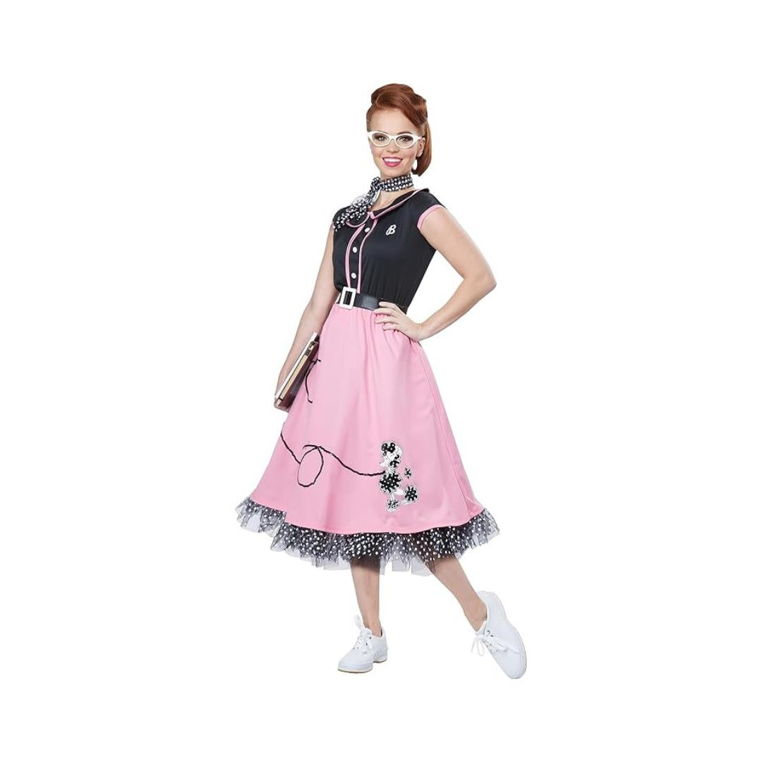 Adult Womens 50s Sweetheart Fancy Dress Costume Small Size 6-8