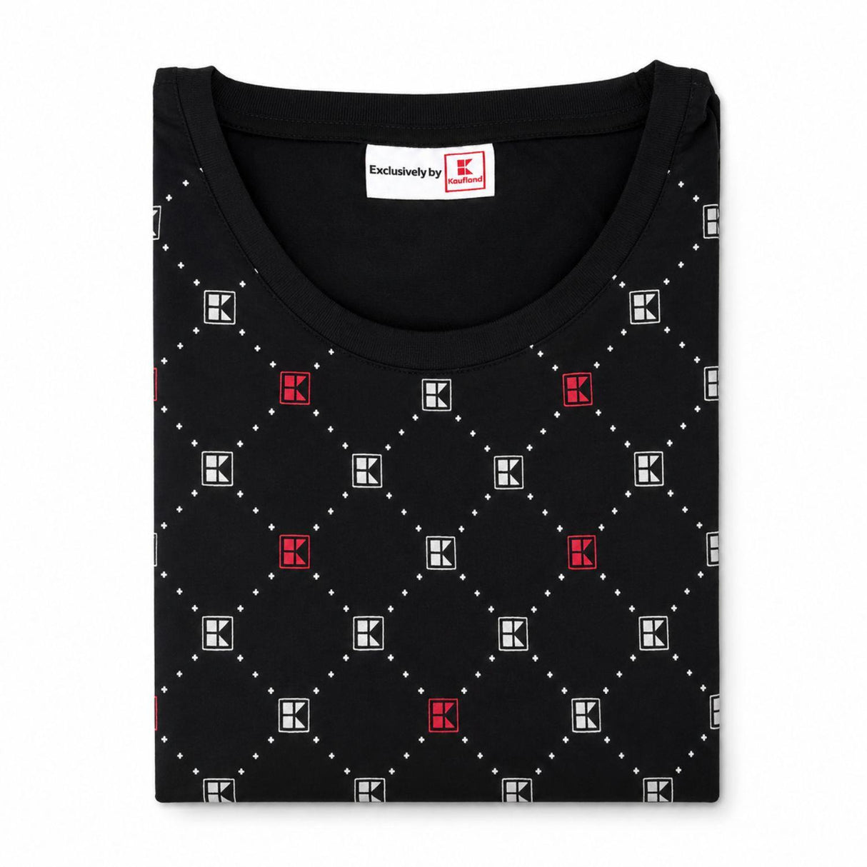 Kaufland Women's Black Logo Print 100% Cotton T-Shirt Size S