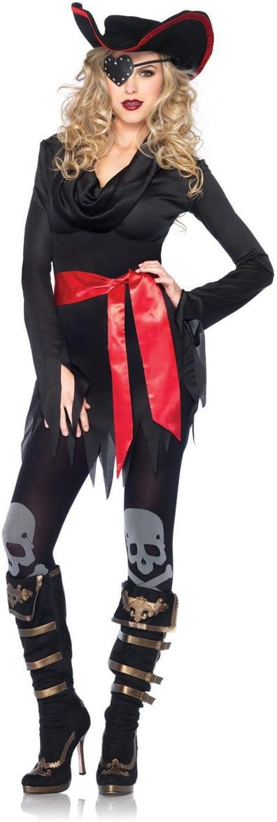Leg Avenue Cowl Neck Tattered Dress Costume M/L Black