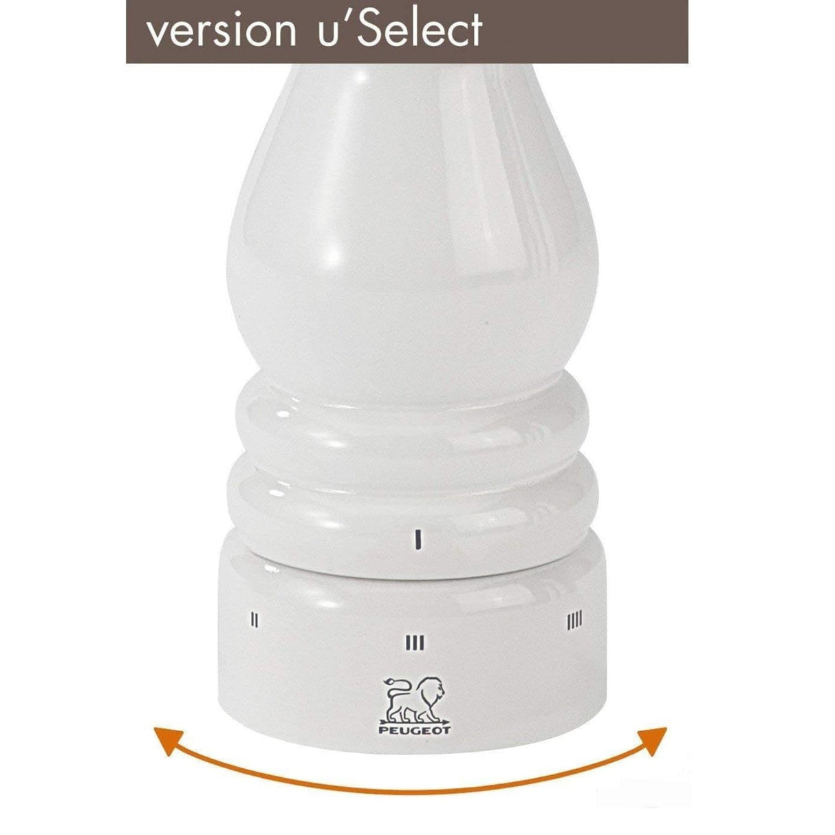 Peugeot Paris U Select Pepper Mill 22cm Lacquer White