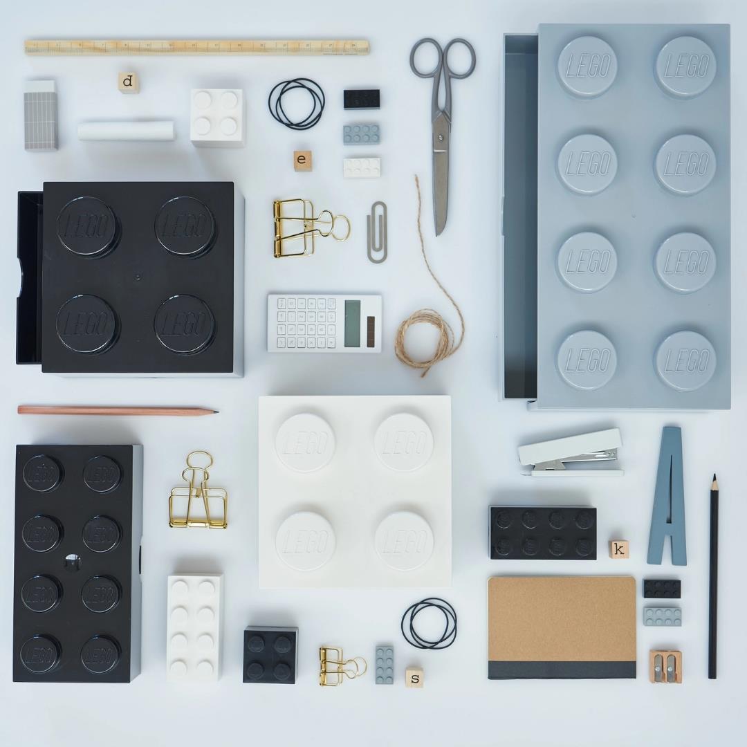 LEGO Mini Box 8 Storage Brick White