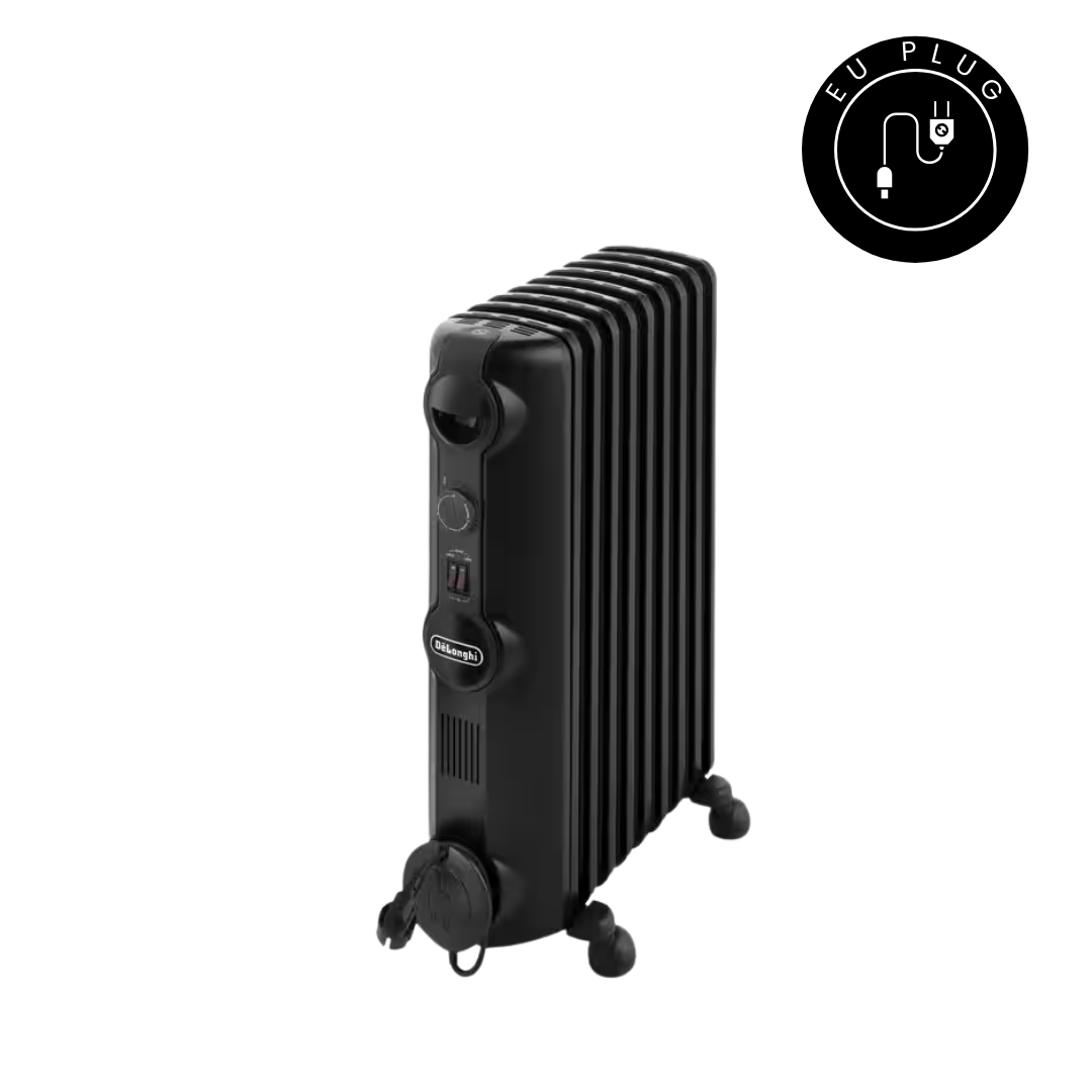 De'Longhi 2kW Oil Filled Radiator Black EU Plug