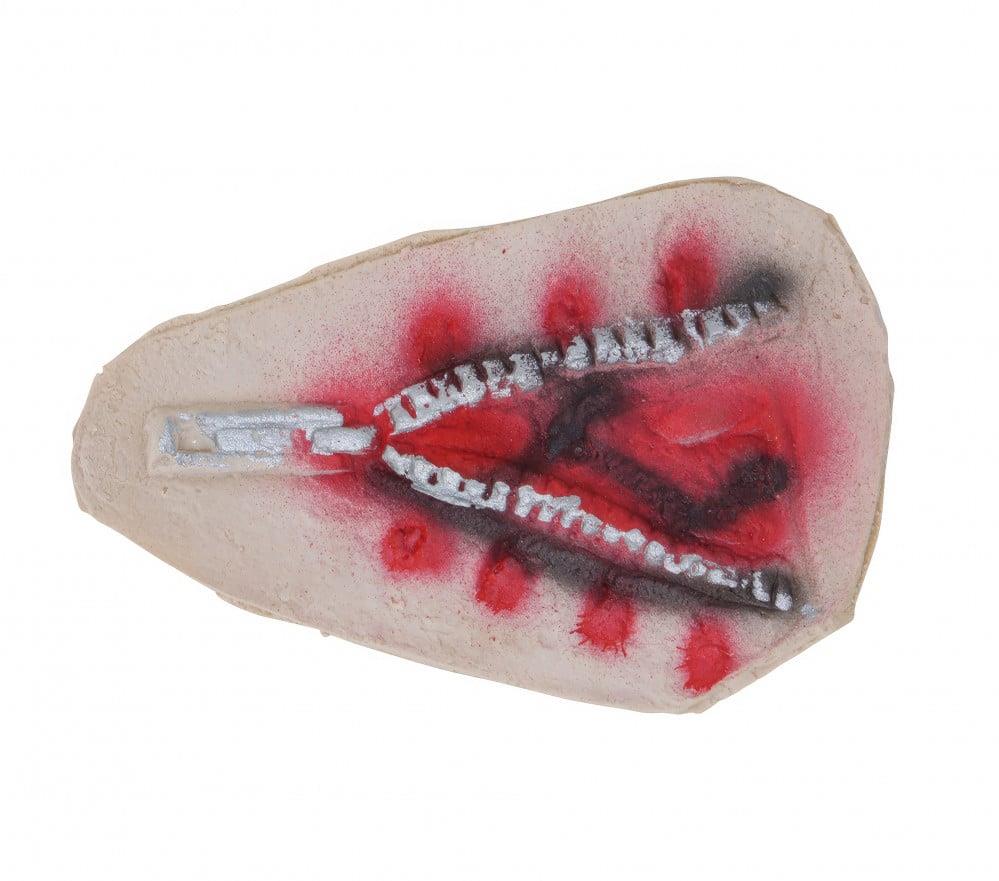 Halloween Fancy Dress Zip Eye Latex Scar Wound