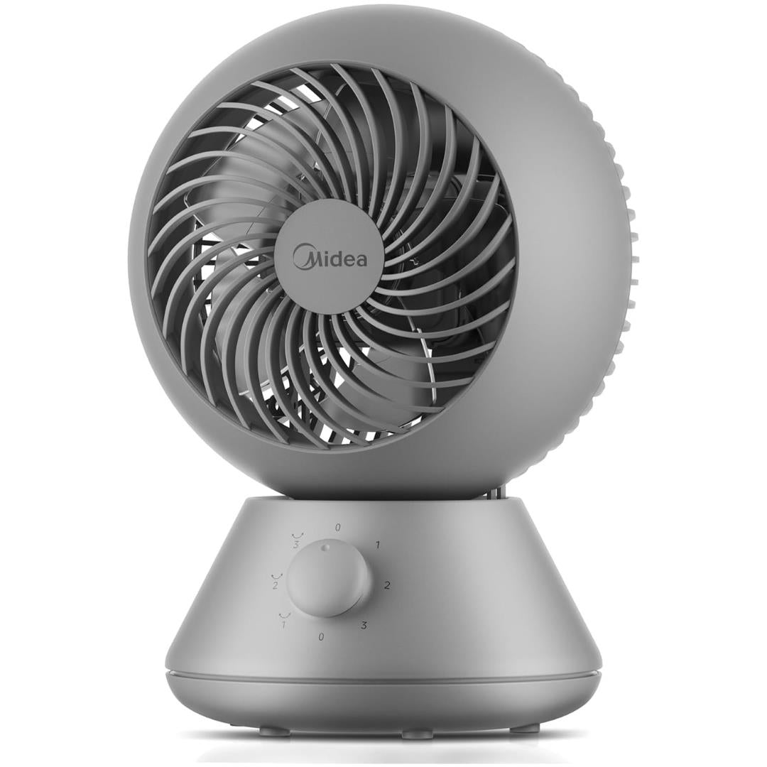 Midea MDF24JGUK 28dB Desk Air Circulator 3 Speed Settings Grey