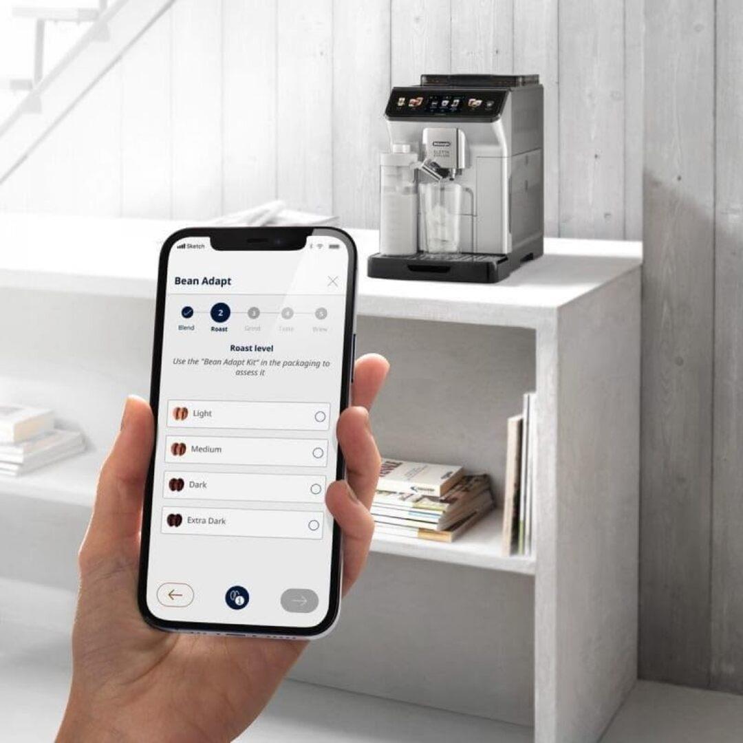 De'Longhi Eletta Explore Automatic Coffee Machine 1.8L Black Silver EU Plug