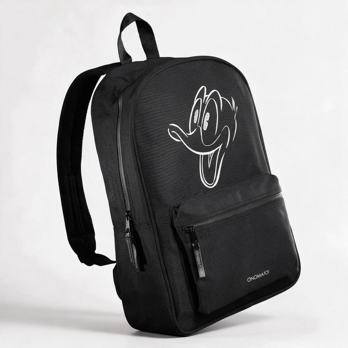 Disney Donald Duck Backpack with Front Zip Pocket Black
