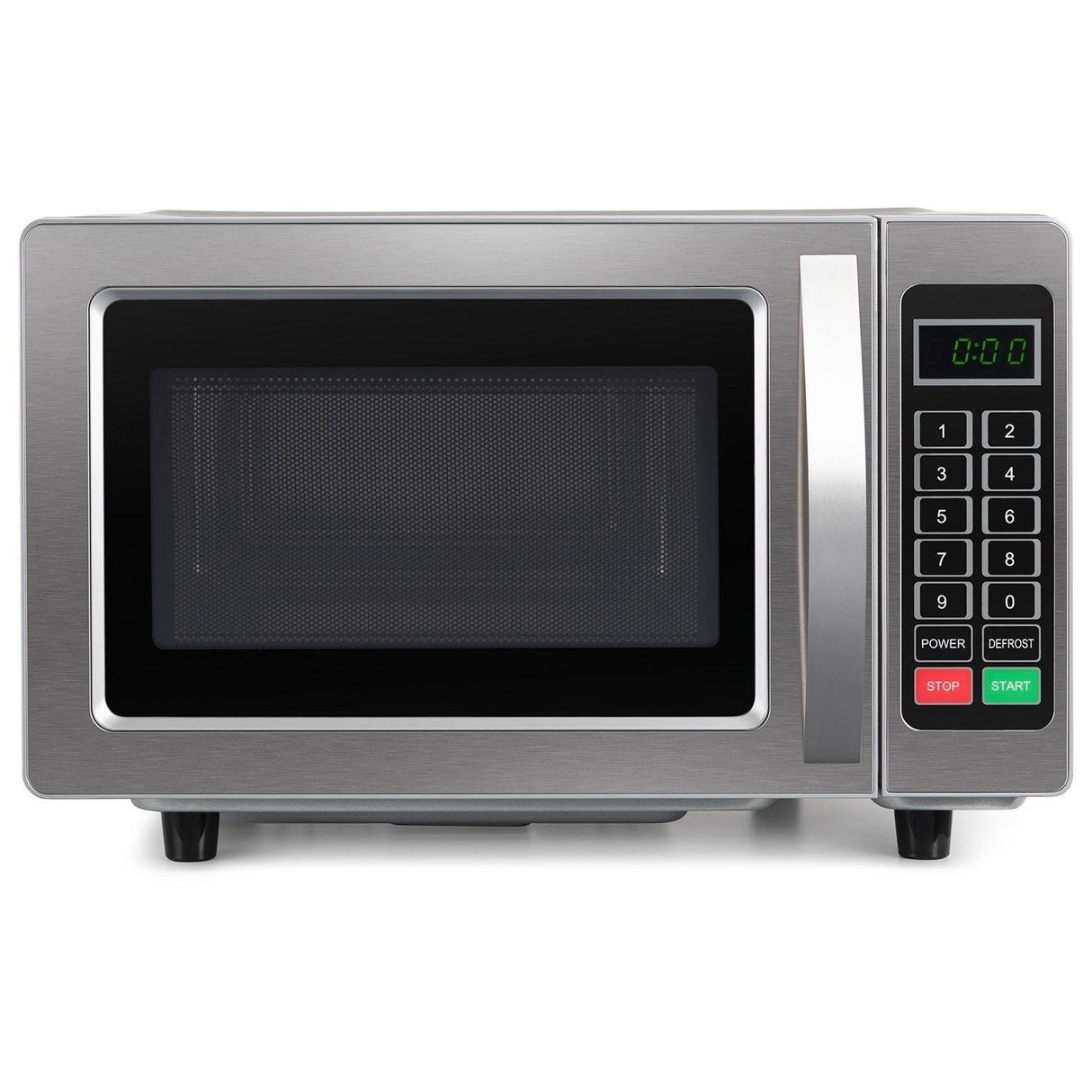 electriQ Freestanding 25L 1000W Flatbed Commercial Style Microwave Silver
