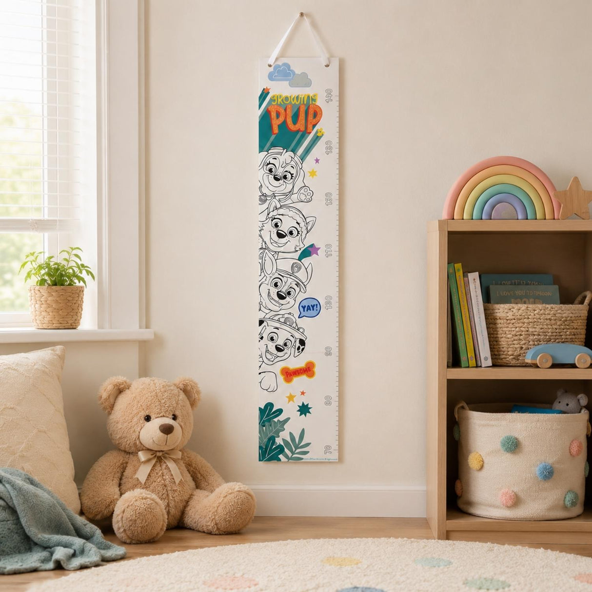 Paw Patrol "Growing Pup" Colour in Height Chart