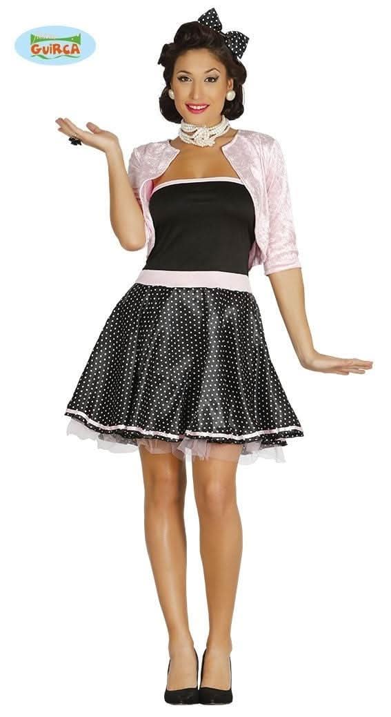 Women's 50s Rock & Roll Lady Costume - M