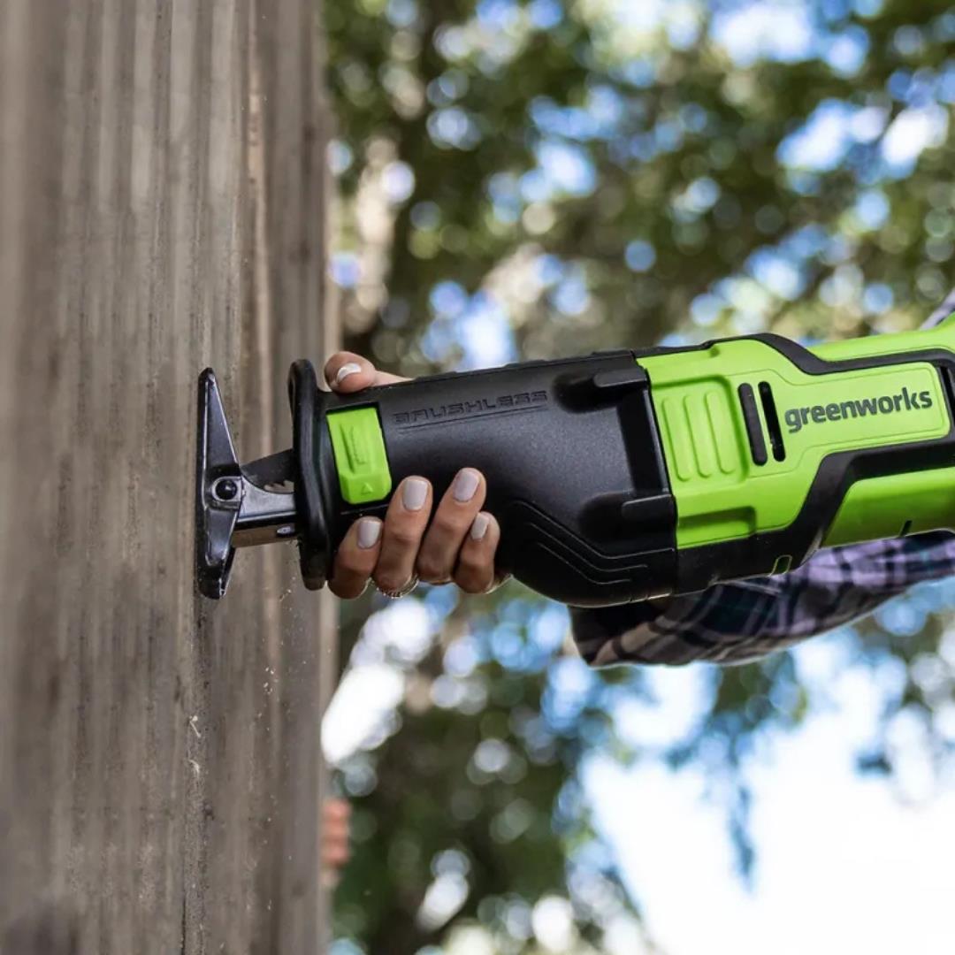 Greenworks 24V Brushless Motor Reciprocator Saw Tool Only Excludes Battery and Charger