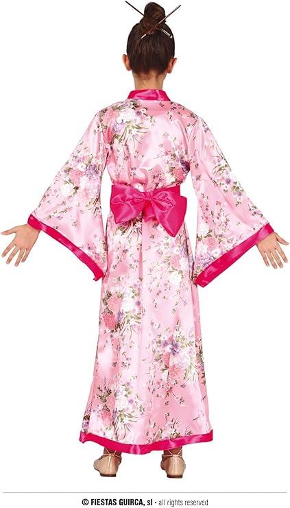 Fiesta Guirca Child Japanese Kimono Fancy Dress 7-9 Years Pink
