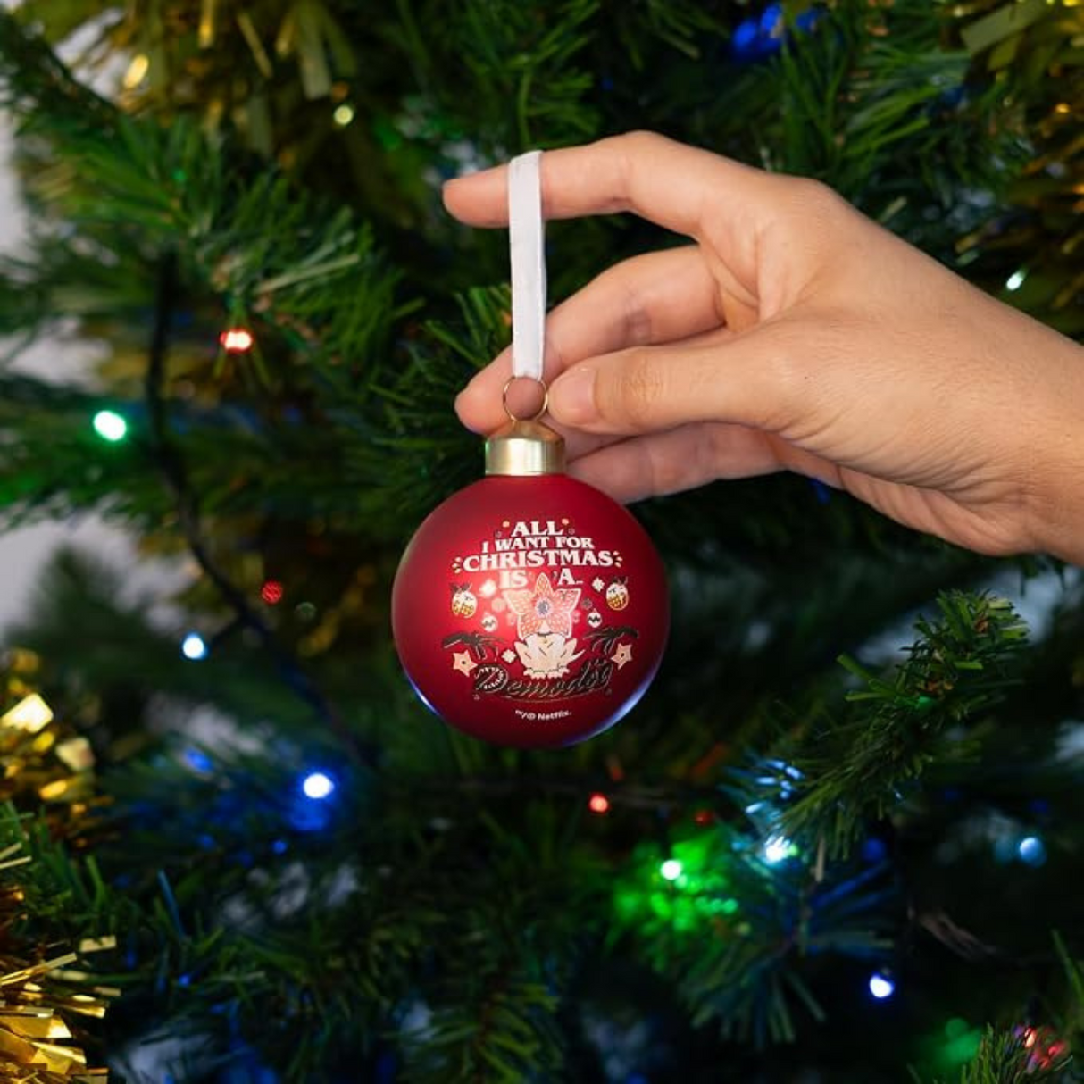 Stranger Things Set of 4 Christmas Baubles Multi